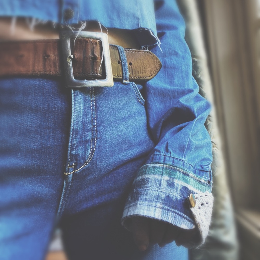 Button down The Ross Dip Dye & Lace Detail Cuff HP🌵 - Picture 11 of 16